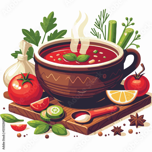 soup, food, borscht, bowl, ukrainian, dish, lunch, dinner, vegetable, beet, cream, cuisine, borsch, beetroot, red, meat, traditional, healthy, meal, homemade, hot, gourmet, plate, garlic, tasty, cooki
