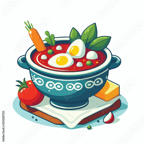 soup, food, borscht, bowl, ukrainian, dish, lunch, dinner, vegetable, beet, cream, cuisine, borsch, beetroot, red, meat, traditional, healthy, meal, homemade, hot, gourmet, plate, garlic, tasty, cooki