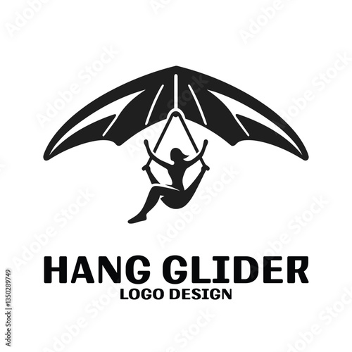 Hang Glider Vector Logo Design