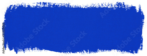 Blue block of paint isolated on transparent background