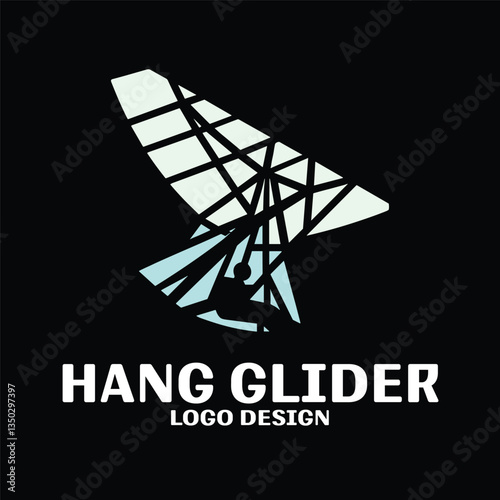 Hang Glider Vector Logo Design