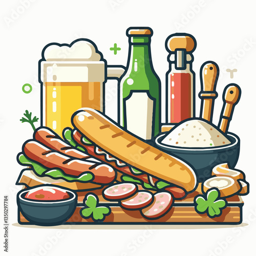 bratwurst, food, delicious, sausage, meat, grilled, meal, lunch, cooked, traditional, barbecue, beef, pork, grill, dinner, german, cooking, eat, bbq, hot, grilling, cuisine, wurst, roasted, bavarian, 