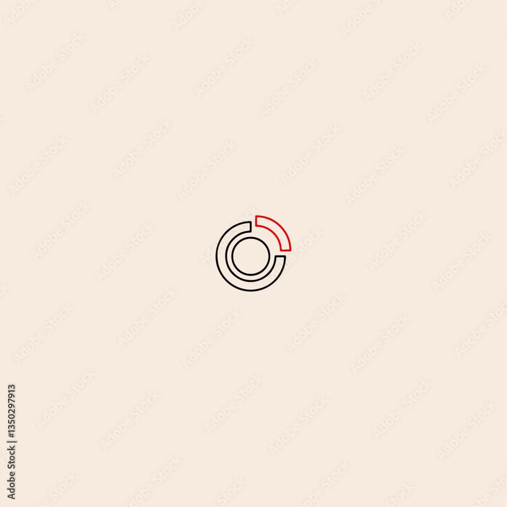 Circle icon flat vector design. Circle icon flat vector design.