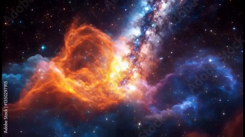 Nebula of Fire and Ice: A Cosmic Cloudscape
