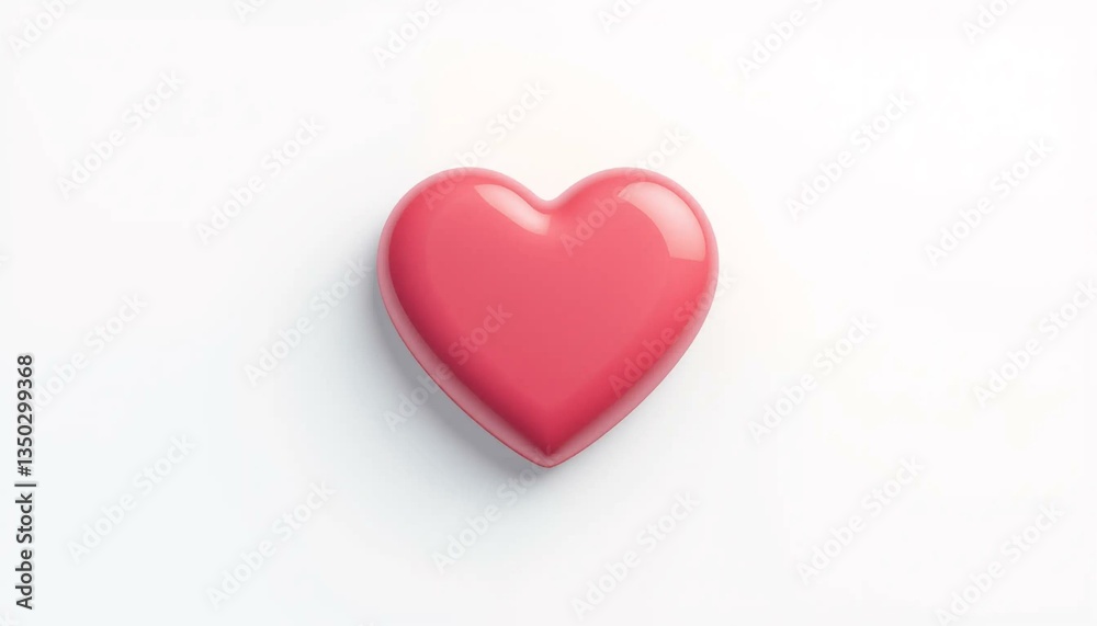 Clipart 3D d'un Like en forme de cœur sur les réseaux sociaux, isolé sur fond blanc. Clipart 3D d'un Like en forme de cœur sur les réseaux sociaux, isolé sur fond blanc.