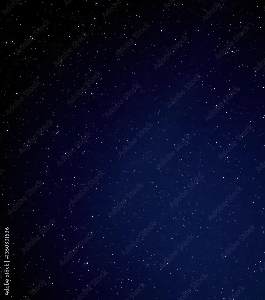 Fototapeta premium Vast, inky black night sky brimming with countless twinkling stars, stars, glitter, cosmos