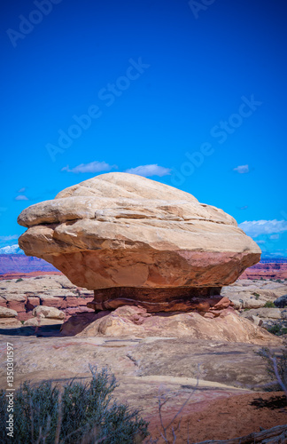Red rocks of Canyonlands national park in Utah wilderness