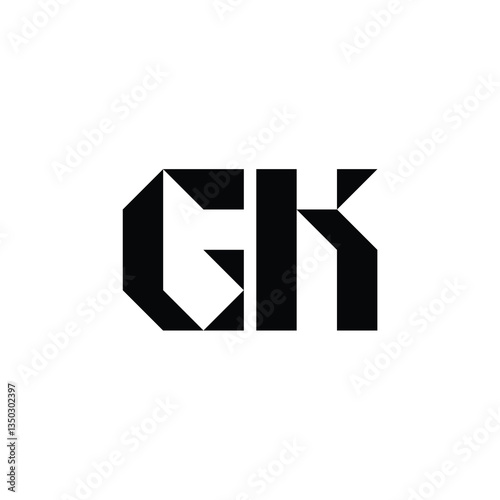 Free Download GK monogram logo design letter text name symbol monochrome logotype alphabet character simple logo - GFXLoad