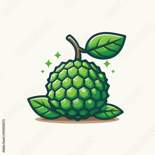 background, breadfruit, food, fresh, tropical, nature, leaf, fruit, plant, organic, healthy, green, vegetarian, natural, sweet, illustration, garden, exotic, white, summer, foliage, vitamin, freshness
