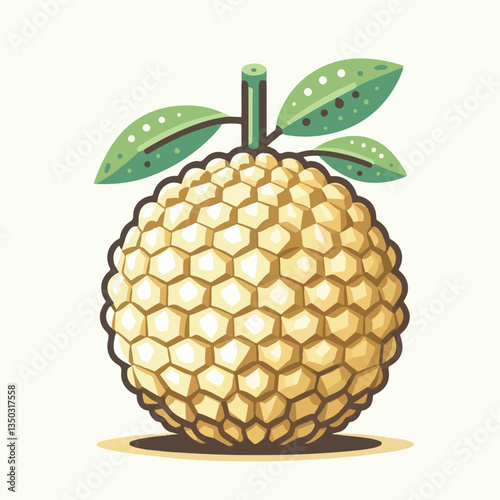 background, breadfruit, food, fresh, tropical, nature, leaf, fruit, plant, organic, healthy, green, vegetarian, natural, sweet, illustration, garden, exotic, white, summer, foliage, vitamin, freshness