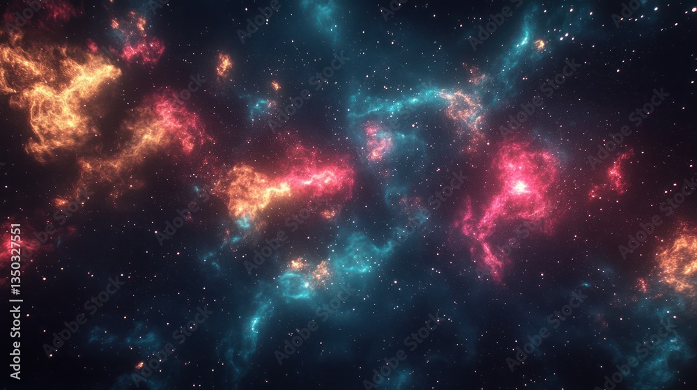 Fototapeta premium Nebula cosmic space background design