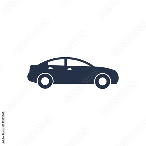 Car icon. Solid glyph series icon