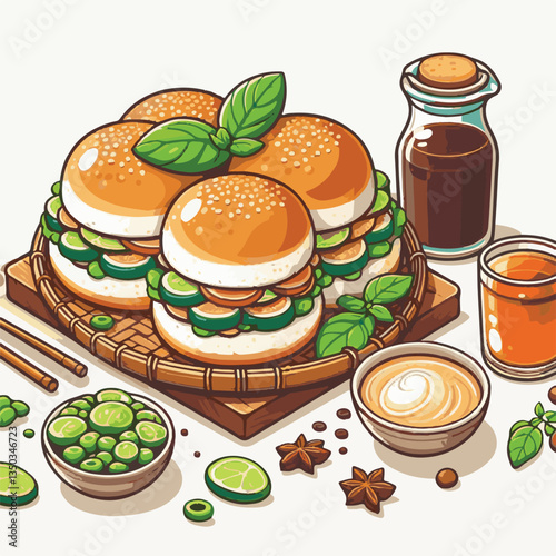 food, meat, lunch, cuisine, asian, delicious, sauce, traditional, meal, vietnamese, fresh, noodle, pork, vietnam, soup, vegetable, hanoi, dish, vermicelli, grilled, bun cha, chopsticks, bun, bowl, bac