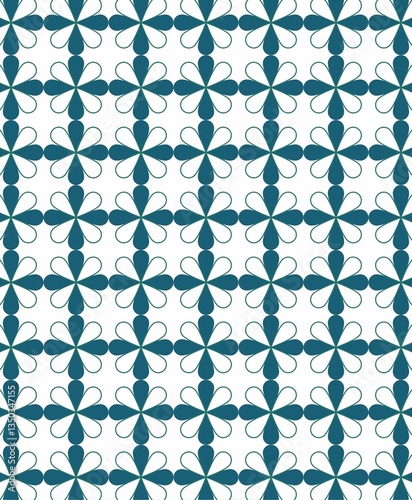 vector seamless pattern with flowers