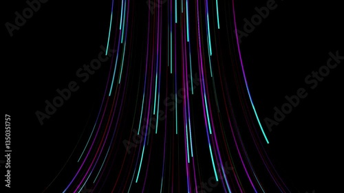 Energetic Futuristic Neon Waveform on Dark Background, Dynamic Glowing Patterns and Vibrant Light Waves, Abstract Digital Sound Visualization, 4K Tech Animation, Sci-Fi Vibes, Music Pulse Effect