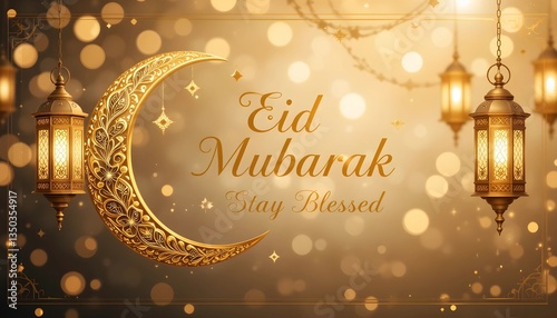 Elegant Eid Mubarak Celebration Background