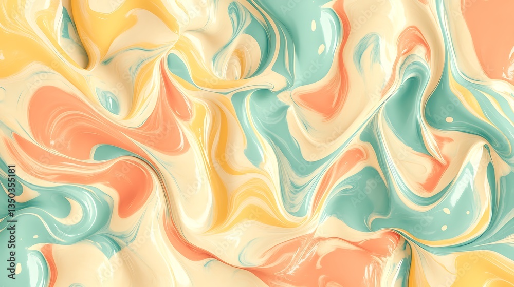 Swirling Pastel Paint Texture. Swirling Pastel Paint Texture.