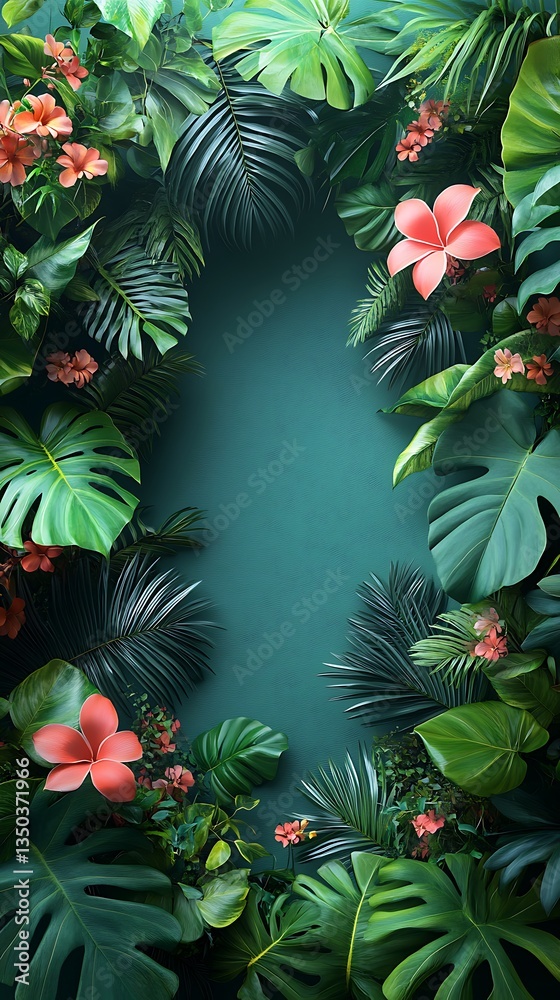 Minimalist nature background with leaf border high resolution picture Minimalist nature background with leaf border high resolution picture
