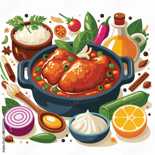 food, chicken, dish, curry, indian, cuisine, butter chicken, dinner, spicy, delicious, traditional, restaurant, meat, meal, rice, asian, lunch, masala, tikka, bowl, background, recipe, healthy, pakist