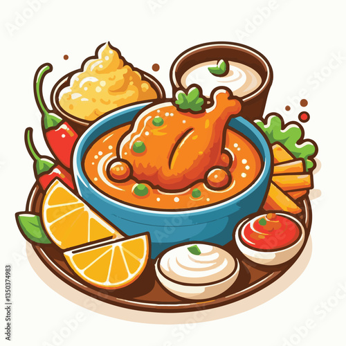 food, chicken, dish, curry, indian, cuisine, butter chicken, dinner, spicy, delicious, traditional, restaurant, meat, meal, rice, asian, lunch, masala, tikka, bowl, background, recipe, healthy, pakist