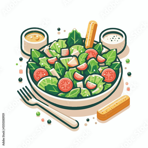 fresh, food, lunch, healthy, lettuce, meal, cheese, salad, gourmet, delicious, dinner, green, vegetable, bread, caesar, parmesan, dish, bowl, chicken, sauce, plate, grilled, cuisine, diet, crouton, ap