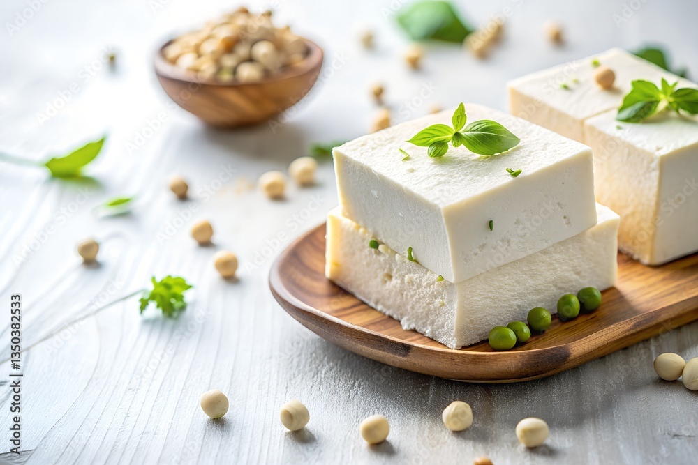 Tofu on White Background Tofu on White Background