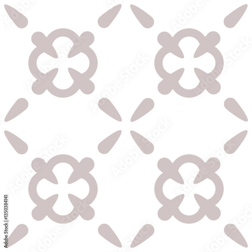Elegant minimalist tile pattern with small repeating elements, ideal for backgrounds and textiles.