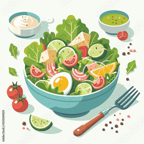 fresh, food, lunch, healthy, lettuce, meal, cheese, salad, gourmet, delicious, dinner, green, vegetable, bread, caesar, parmesan, dish, bowl, chicken, sauce, plate, grilled, cuisine, diet, crouton, ap
