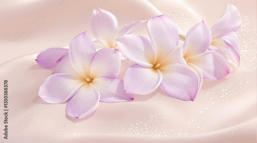Obraz premium A bouquet of flowers with a pink and white color scheme