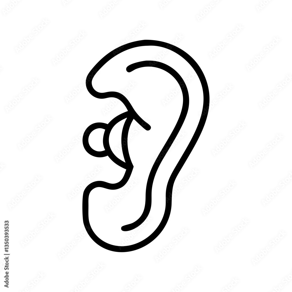 Naklejka premium ear