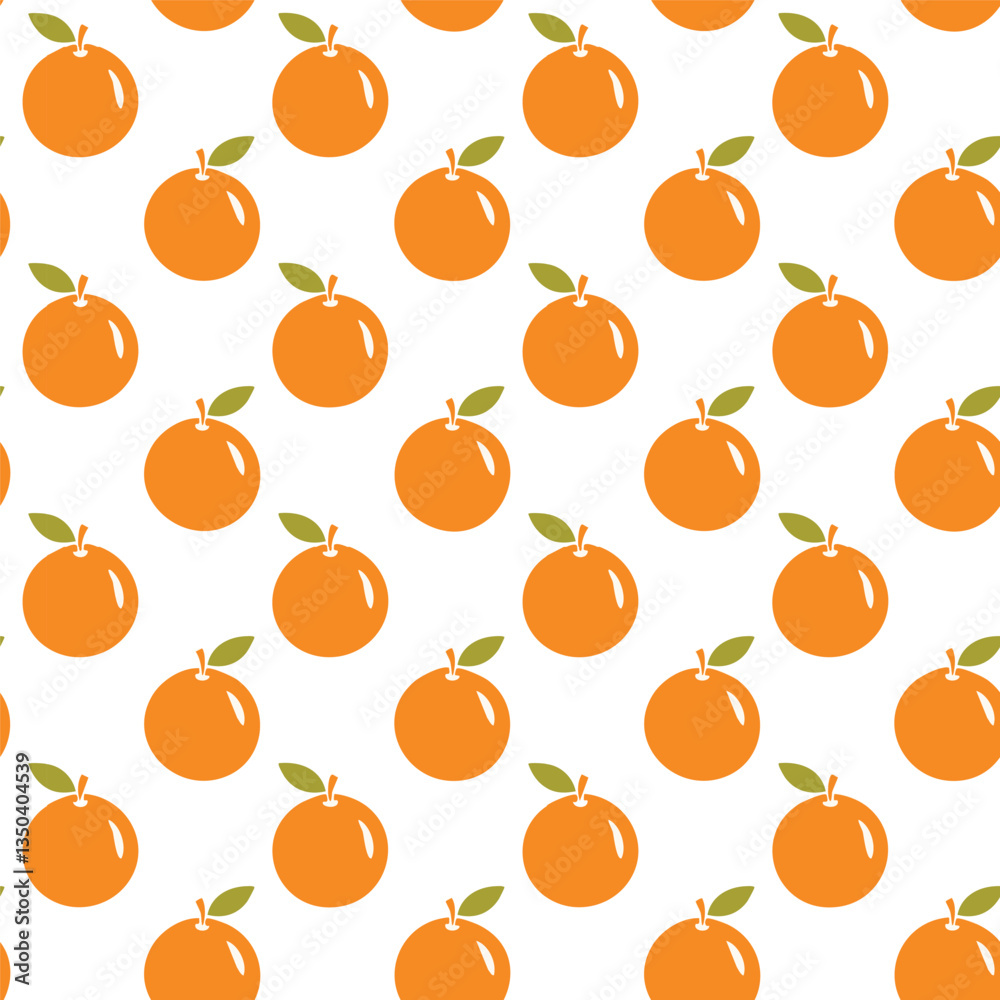 Seamless orange pattern background illustration