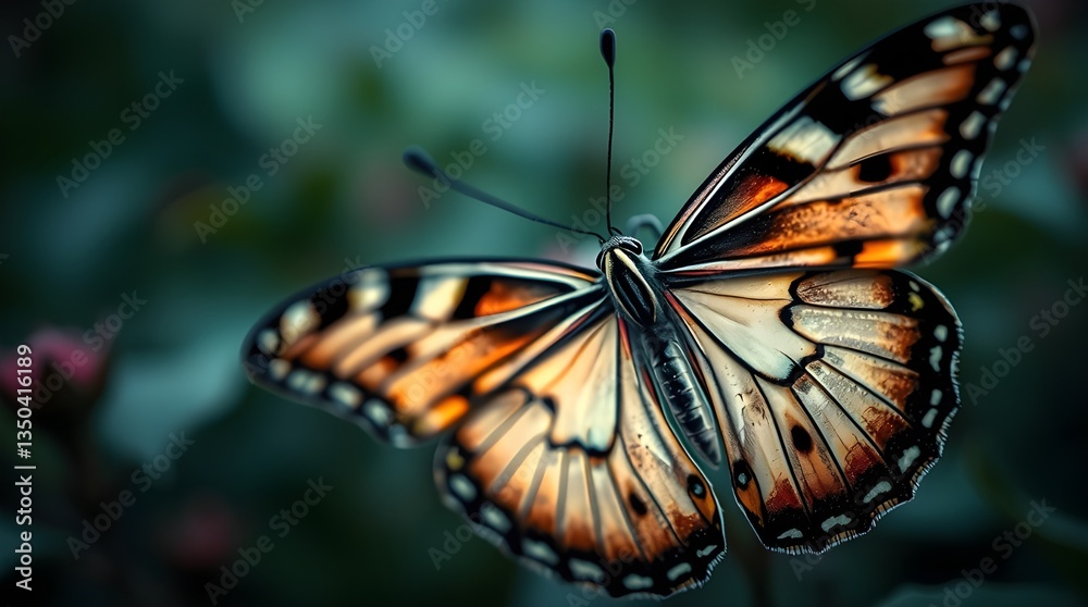 Fototapeta premium butterfly on a flower