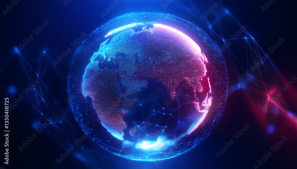 global internet security concept with binary code global internet security concept with binary code