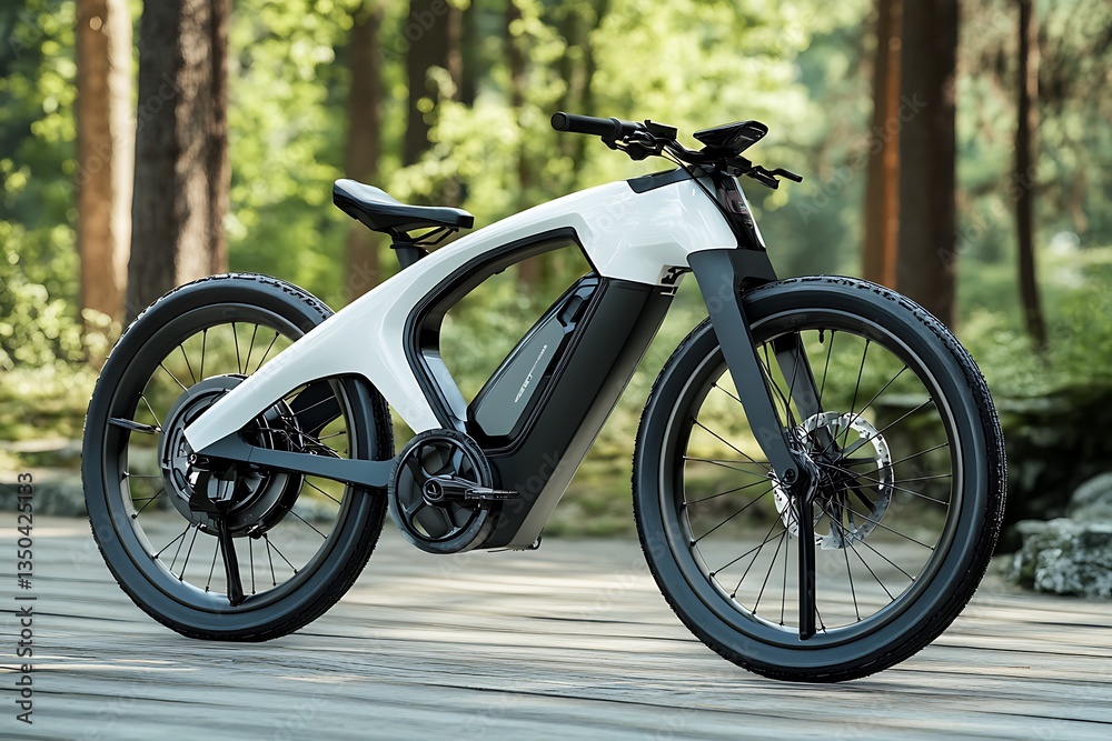 Fototapeta premium Sleek Electric Bicycle Design for Modern Urban Exploration