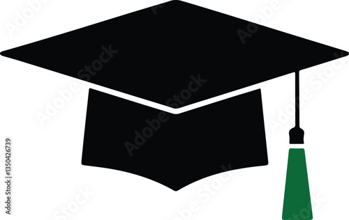 Graduation cap composition of service tools. Vector graduation cap icon is created of gears, wrenches and other mechanics items. Concept of industrial service..eps