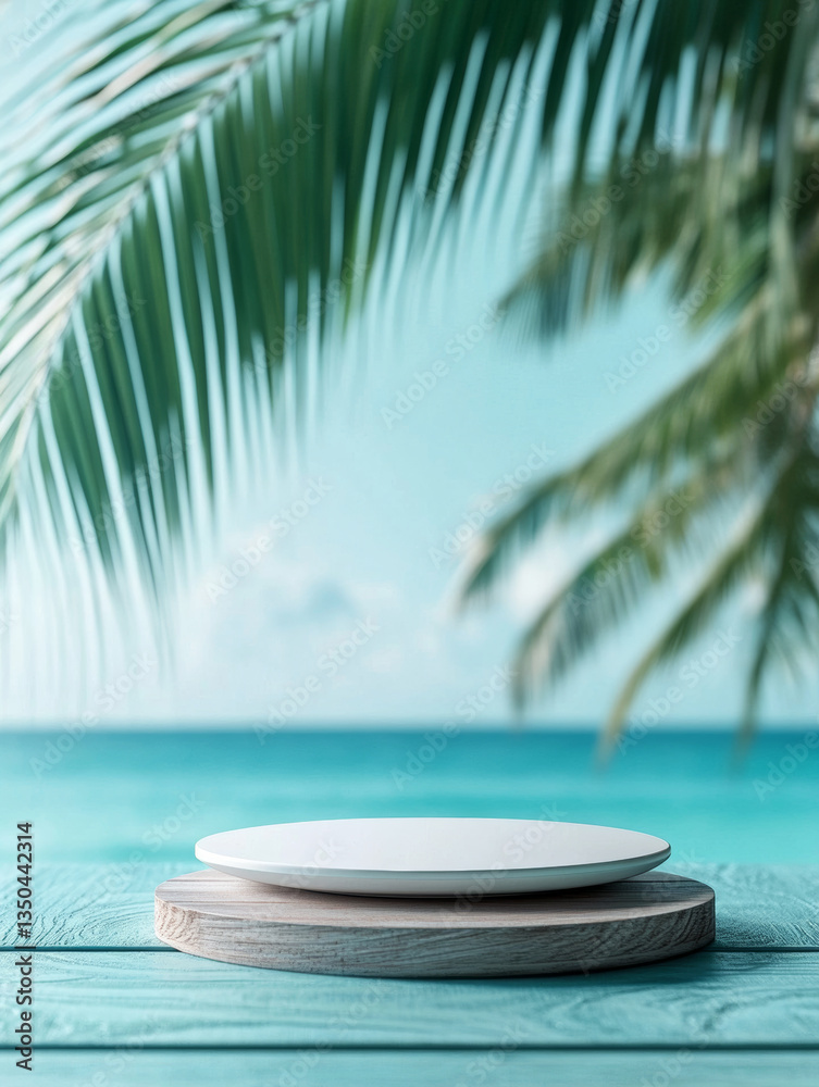 Obraz premium palm tree on a tropical beach
