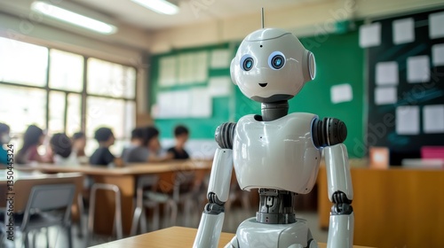 Futuristic learning a robotic teacher in a modern classroom environment
