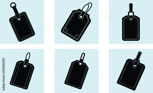 Luggage Tag silhouette vector