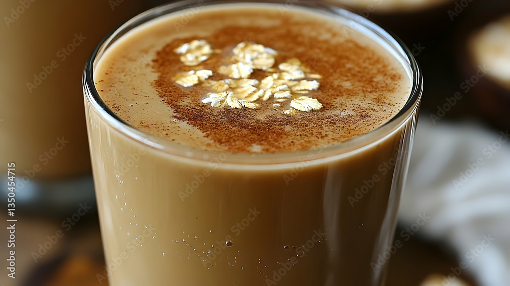 Creamy, golden oat-based beverage Creamy, golden oat-based beverage