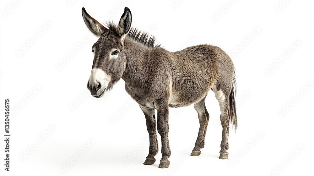 friendly donkey stands poised, eyes full of warmth friendly donkey stands poised, eyes full of warmth