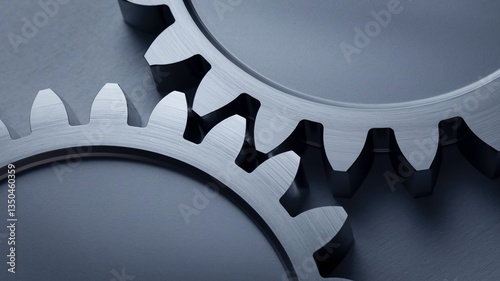 close up of a gear wheel