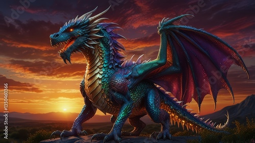 dragon in sky