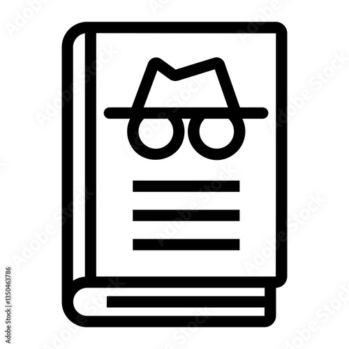 detective story Line Icon