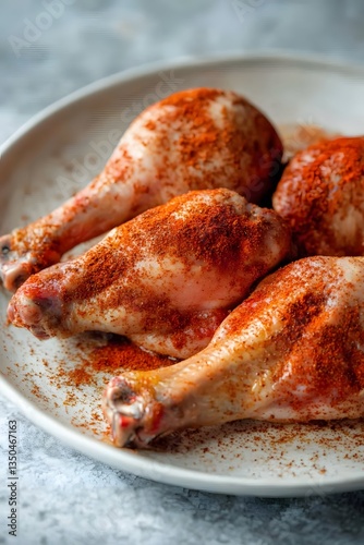 Spicy Seasoned Chicken Drumsticks Ready for Cooking