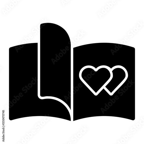 romantic novel Solid icon