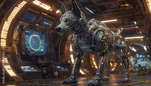 Precision-Engineered Biomechanical Robotic Dog With Graphene Composite In Deep Space Station