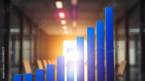 Graph, chart, data, analytics, business, finance, statistics, bars, lines, trends, analysis, growth, decline, metrics, performance, visualization, digital, screen, monitor, office, workplace, corporat