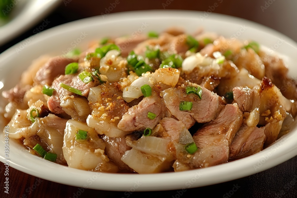 Delicious Spicy Stir Fried Pork Belly with Garlic and Scallions Delicious Spicy Stir Fried Pork Belly with Garlic and Scallions