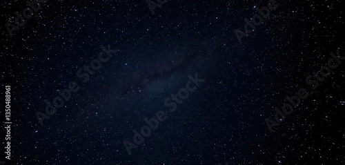 Vast, inky black sky densely populated with countless shimmering stars, wallpaper, dark, night photography