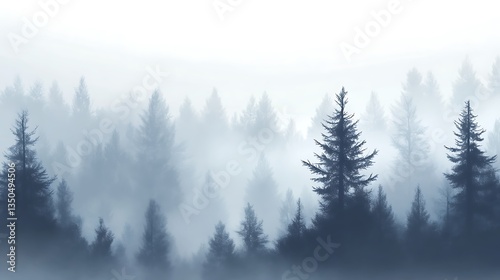 Misty Forest Landscape